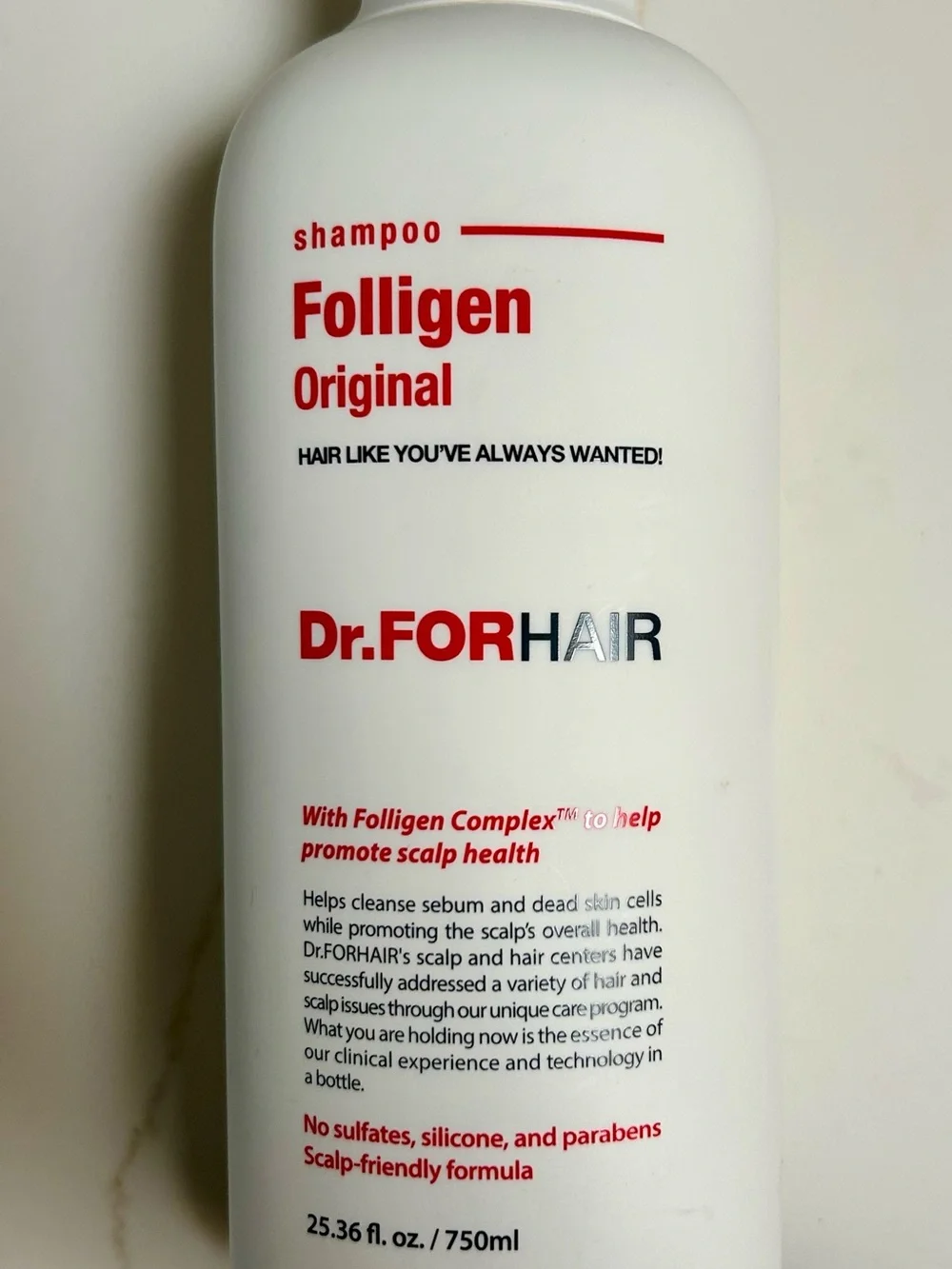 Dr.FORHAIR Original Shampoo - White